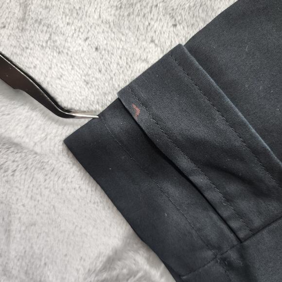 Vintage Y2K Old Navy Jacket Womens M Black Button Front Trench Long-Line Classic - Picture 2 of 13